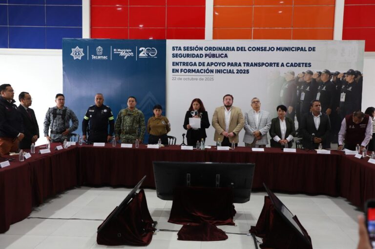 Fortalece Tecámac a su Guardia Civil; Entrega Alcaldesa de Tecámac Apoyo Económico a 66 Cadetes